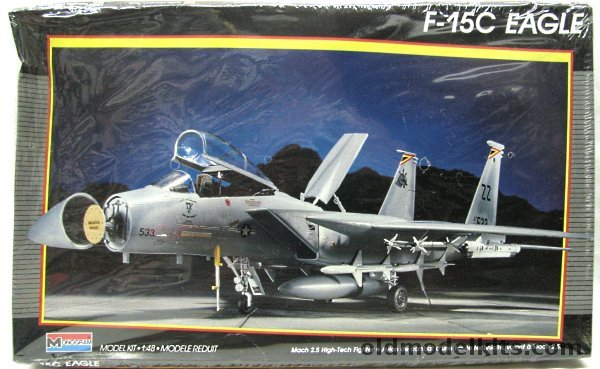 Monogram 1/48 McDonnell Douglas F-15C Eagle, 5823 plastic model kit